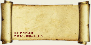 Jabuka Pljakić vizit kartica